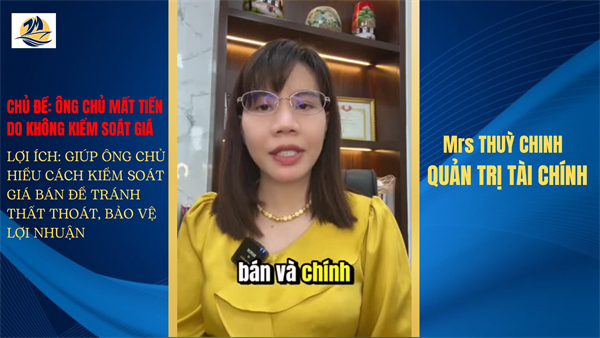ÔNG CHỦ MẤT TIỀN DO KHÔNG KIỂM SOÁT GIÁ BÁN 