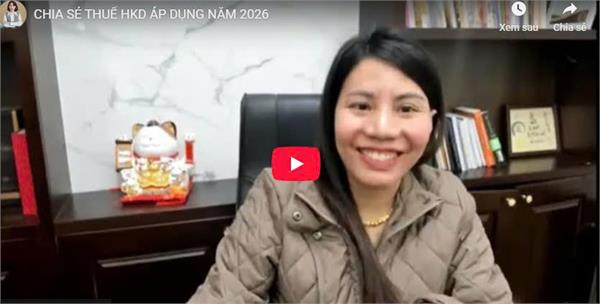 CHIA SẺ THUẾ HKD ÁP DỤNG NĂM 2026