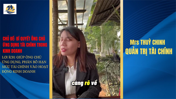 BÍ QUYẾT ÔNG CHỦ ỨNG DỤNG TÀI CHÍNH TRONG KINH DOANH 
