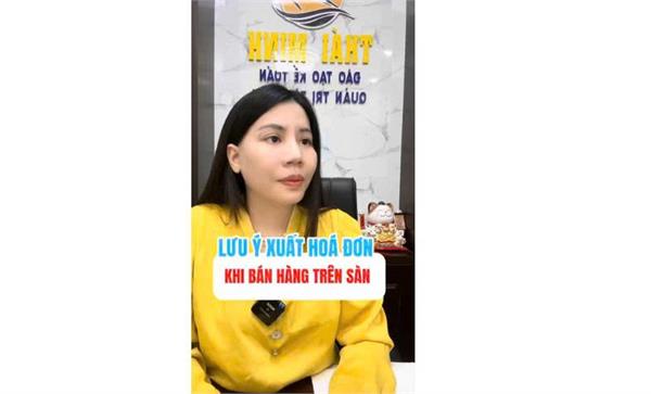 LƯU Ý XUẤT HÓA ĐƠN KHI BÁN HÀNG TRÊN SÀN 